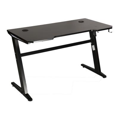 China Strong And Stable MDF PC Z L K Formed Game Table Cheap Black Modern Signing Compact New Corner Usb Gamer Computer Home Desk With RGB Light Audio for sale