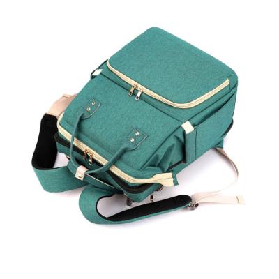 China With Large Girl USB Travel Booster Bag Diaper Baby Backpack Portable Multifunctional Vegan Diaper Bag for sale