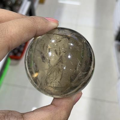 China Wholesale High Quality Polished Natural Sphere From China Crystal Ball Rainbow Smoky Quartz for sale