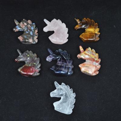 China China Wholesale Healing High Quality Natural Crystal Unicorns Animal Cutouts For Decoration for sale