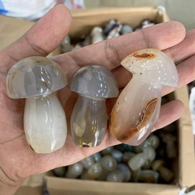 China China Wholesale High Quality Natural Crystals Carving Polished Mushroom for sale