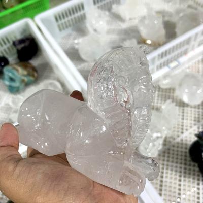 China China wholesale high quality hand-carving natural clear skulls quartz skulls for decorate for sale