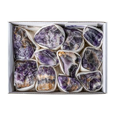 China China Wholesale Natural Raw Dream Amethyst Healing Dream Amethyst Specimens Gift Box for sale