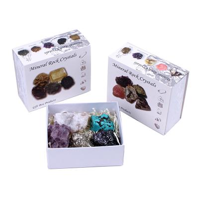 China China Wholesale Natural Gemstone Healing Rock Specimens Box Crystal Mineral Gift Box for sale