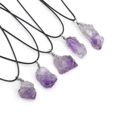 China Wholesale High Quality Natural Healing Amethyst Pendants From China for sale