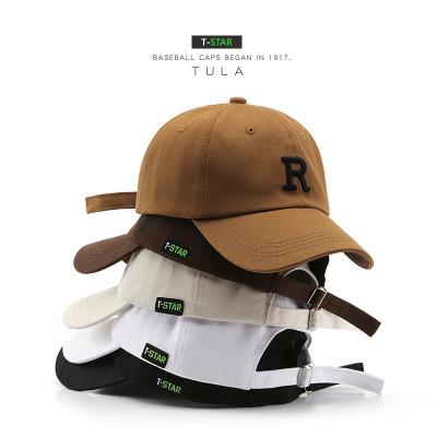 China New Style JOINT Letter R Cotton Adjustable Mens Caps Hats for sale