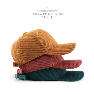 China Popular Women Men Corduroy Fashion Sports Baseball Cap For Winter for sale