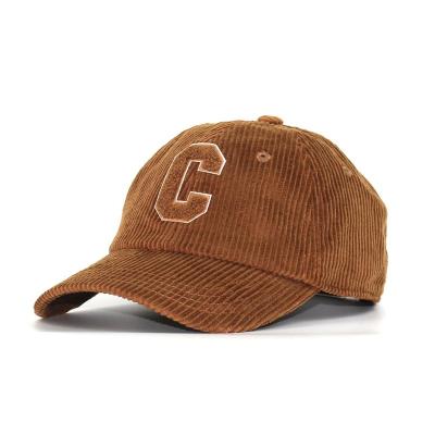 China 2021 Fashionable Corduroy Leisure Women Men Women Winter COMMON Outdoor Hats With Letter C for sale