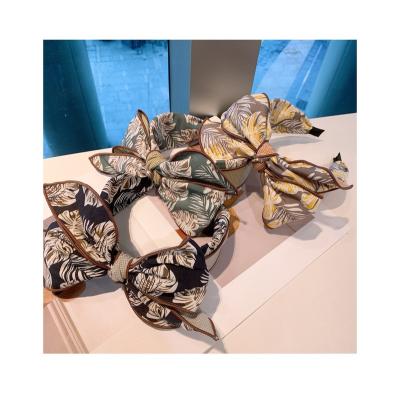 China Fashion wholesale price fashion cotton cloth accessories luxury silk headband hair makeup for sale