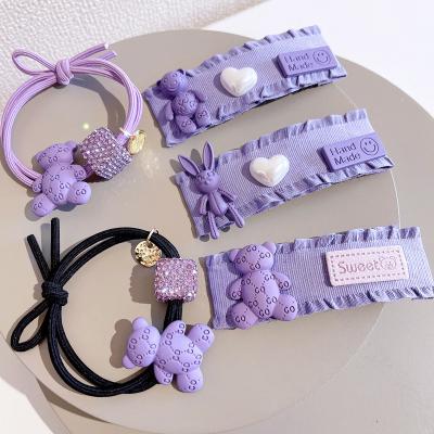 China Clip Hair Clips No Slip Cute Bear Hair Clips Snap Barrettes For Girls for sale