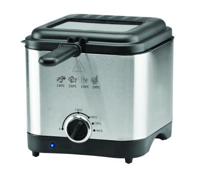 China Heat protection PROLISS function in household 1.5L common kitchen stainless steel electric chicken chip fry commercial deep fryer machine for sale