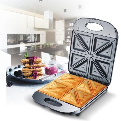 China PROLISS Wholesale OEM Household Cheap Grill Easily Cleaned Custom Electric Breakfast 4 Slice Sandwich Maker for sale