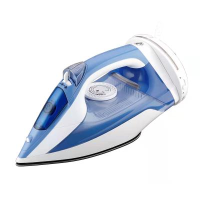 China Self-clean function factory direct sales household clothes jet self station attached portable clean cordless steam iron for sale