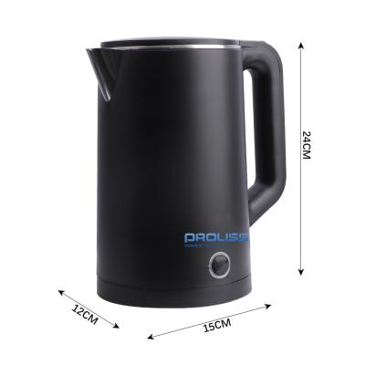 China PROLISS 360 Degree Rotating Base In Black White New Design 2L Running Multi Color Hotel Portable With Water Seamless Instant Electric Kettle for sale