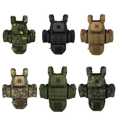 China Colete táctico de proteção para entusiastas militares ao ar livre, MOLLE - colete de camuflagem modular em preto, conjunto completo de equipamentos à venda