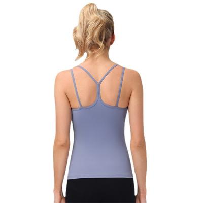 China Multicolor Antibacterial Comfortable Sportswear Fitness Tops Women's Yoga Bra for sale