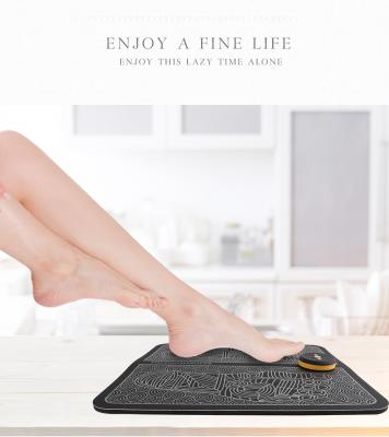 China Foot Health Care TEN EMS Foot Massager Pad Feet Pulse Muscle Stimulator Foot Massage Mat Electric Improve Blood Relieve Ache Pain for sale