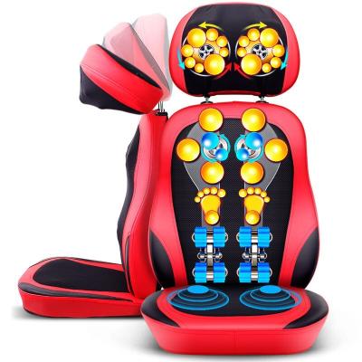 China Electric Full Body Electric Neck Massage Chair Back Height Foot Massage Cushion Cushion Heat And Vibrate Massage Pad for sale