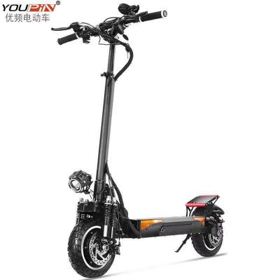 China Commuter Scooter Large Power Unisex Folding Adult Electric Scooter 10 Inch Tire 48V 500W Electric Scooters for sale