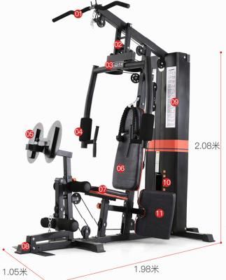 China Multifunctional gym equipment new equipment gym one body multi station home gym for sale