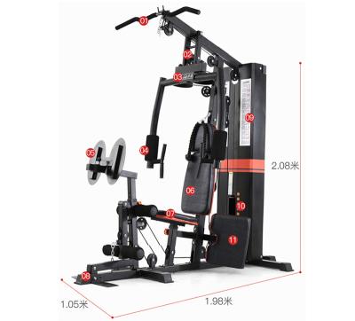 China Equipment Accessories Home Fitness Equipment Home Gym Multi Exercise Biceps Triceps Curl Machine Gym Machine for sale