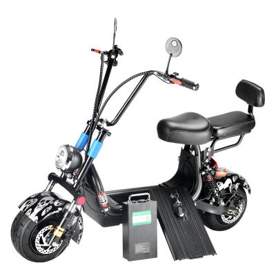 China Luxury Adult 48V 12AH/20AH 800W Citycoco Electric Halley Scooter for sale