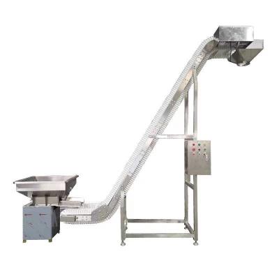 China Automatic Material Feeding Bucket Tilting Hoister Elevating Conveyor With Big Inclination for sale