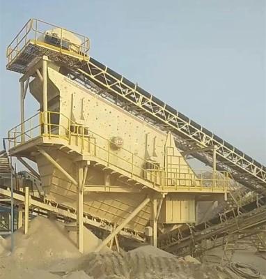 China Sieb lineare des Zement-Metallurgie-Kreis-vibrierenden Schirm-100TPH zu verkaufen