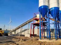 China Het Mengen zich van bouwmixerand de Mixer van het Installatiecement met 100cbmph en concrete mixer Te koop