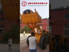 1.5 Ton Skid Steer Wheel Loader Heavy Duty Hydraulic Type