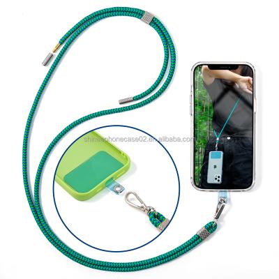 China New Fashion Hands Free Anchor Transparent Neon Color TPU Universal Phone Lanyard With Detachable Collar Strap for sale