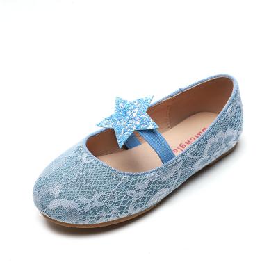 China Flat children's shoes, women's college children's lace wear single shoes 2022 summer new children's ballet dance shoes for sale