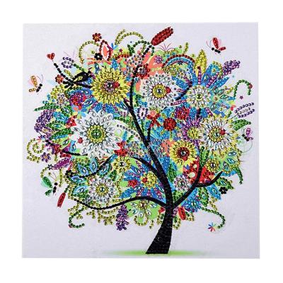 China Home Decoration DIY Gift Diamond Embroidery Kits Round Or Square Modern Colorful Tree Full Diamond Painting for sale