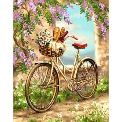 China Modern Bike Full Round Or Square Kits Diamond Embroidery Drill Home Decoration DIY Gift Diamond Painting for sale