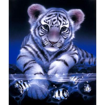 China Tiger Cross Embroidery Children's Diamond Embroidery 2019 Modern Animal 5D Diamond Painting DIY Home Gift for sale