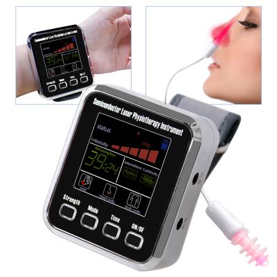 China Diabetic Therapy Instrument Laser Wrist 650nm Hypertension Rhinitis Hypertension Laser Therapy Watch for sale