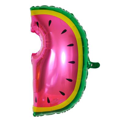 China Gift Toy 24in Watermelon Foil Balloons Helium Balloons Kids Birthday Party Decor Red Fruit 625002 for sale