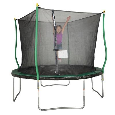 China Outdoor 10ft Safe Trampoline For Kids Instant Light Zone, Safety Classic Fence, Green&Black for sale