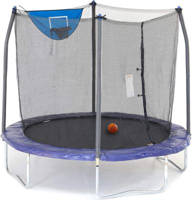 China Bungy Safe 8FT Cheap Jumping Trampoline With Enclosure Net Basketball Trampoline for sale