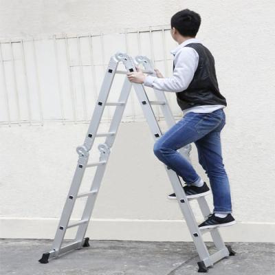 China Folding Ladders Low Price With Long Term Service Aluminum Folding Hinge Universal Ladder for sale