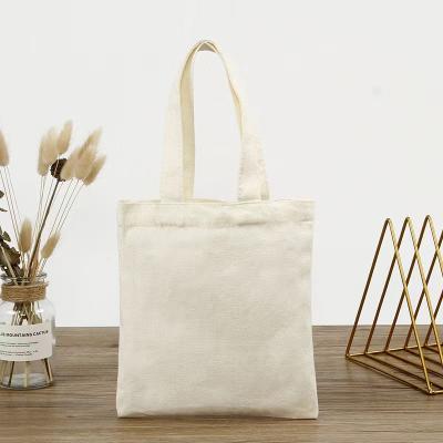 China Soft ; Light ; Reusable Reusable / Recyleable White Large Tote Cotton Foldable Bags With Custom Printed Logo Tote Shopping Bags for sale