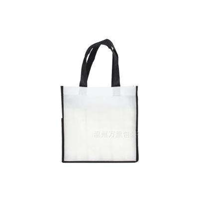 China Large Logo Printed Recyclable Foldable Reusable Shopping Tote Bag Handmade Non Woven Bag for sale