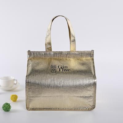 China Customized Logo Insulated Sewing Heat Insulation Bag With Foil Coating For Stitch Pattern for sale