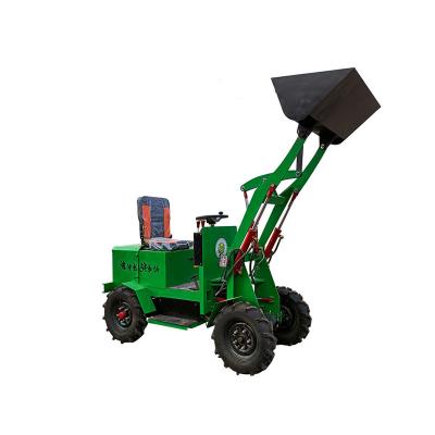 China New Hot Sale Agricultural Machinery Low Price 4 Wheel Drive Electric Small Wheel Loader Easy And Flexible Operation for sale