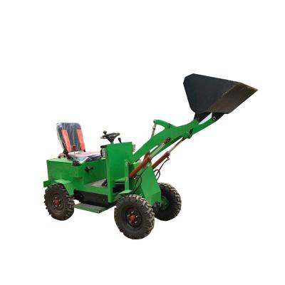 China Agricultural machinery factory supply small electric 4 wheel drive wheel loader for sale