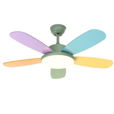 China Hot Sale Cheap Custom Modern Contemporary Mini Plastic Blade Ceiling Fan Light with Lights en venta