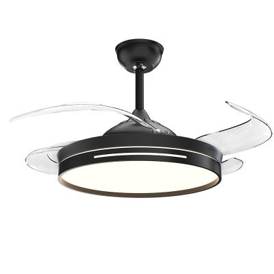 China XINSHUO Modern 42 Inch DC Motor 6 Speed ​​Remote Control Modern Retractable Ceiling Fan Light en venta