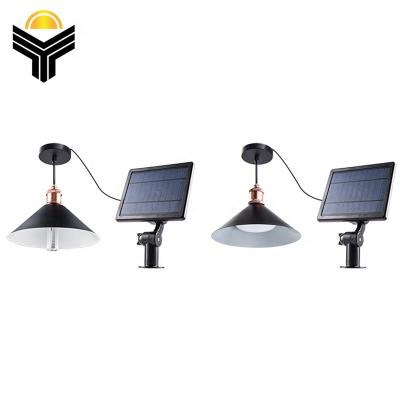 China Residential simple style solar chandelier for restaurant camping outdoor cafe for sale