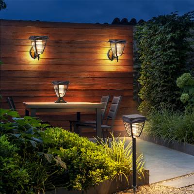 China New Mosquito Killer Light Garden Mosquito Killer Lamp Waterproof Outdoor Antique Solar Wall Light for sale