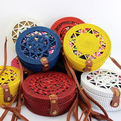 China 2022 Hot Sale High Quality Women Straw Hand Bags Designer Ladies Rattan Purse and Famous Brands Handbags for sale